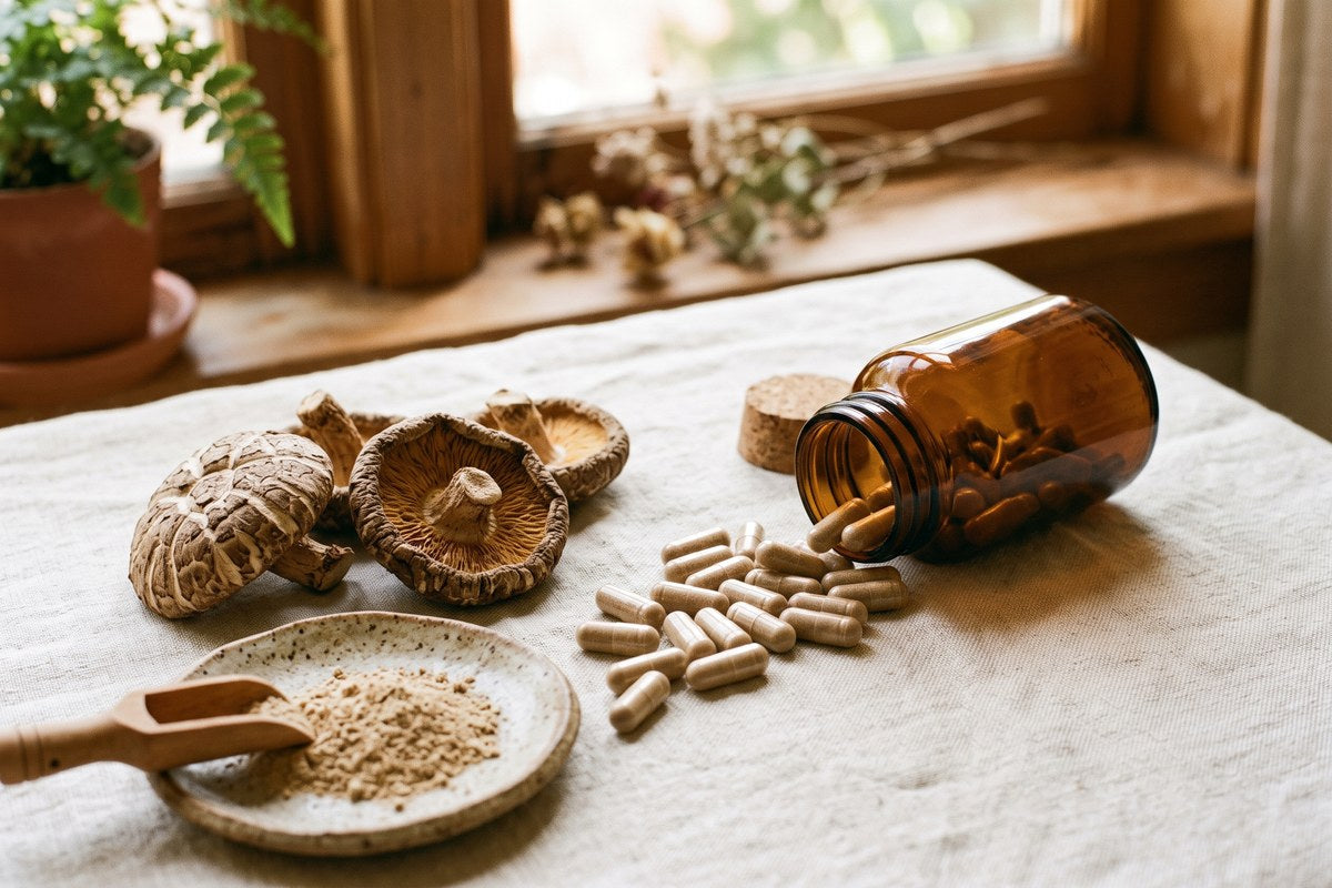 Shiitake en gélules : bienfaits, posologie et comment bien le choisir