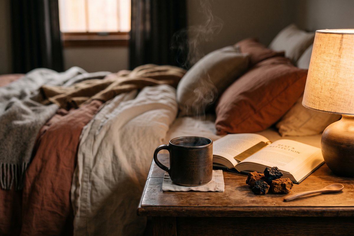 Chaga et sommeil : peut-on boire du chaga le soir sans perturber vos nuits ?