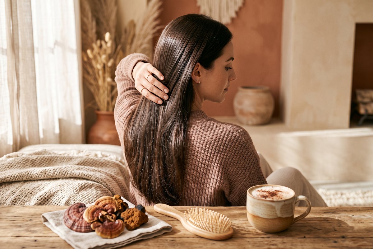 Champignons et cheveux : quels champignons adaptogènes pour des cheveux plus forts ?