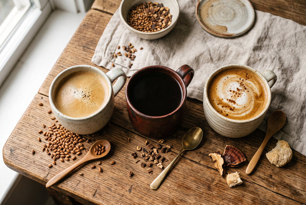 Comparatif café d'orge, chicorée et café aux champignons adaptogènes